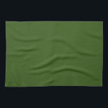 Forest Green Solid Color Creëer Uw Eigen Blank Theedoek<br><div class="desc">Creëer Your Own Custom Upload Voeg uw monogram Initiaal foto of Logo tekst naam Elegant Modern Schattige Keuken & Dineren / Tafel & Keukenlinnen / Lege Sjabloon Bos Groen Effen Kleur Keukenhanddoek.</div>