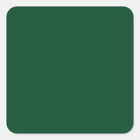 Forest Green Square Sticker (Voorkant)