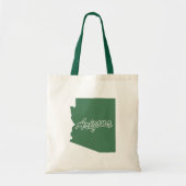 Forest Green State of Arizona Shape Canvas tas (Voorkant)