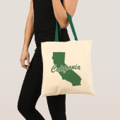 Forest Green State of California Shape Canvas tas (Voorkant (product))