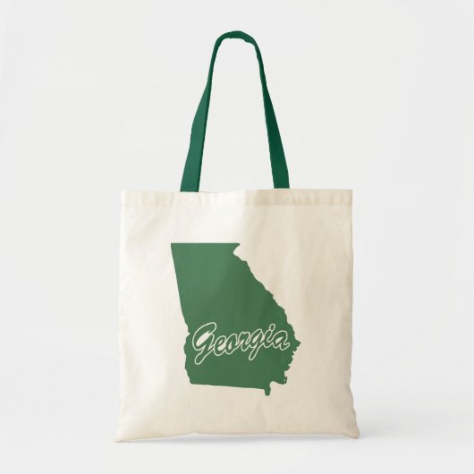 Forest Green State of Georgia Shape Canvas tas (Voorkant)