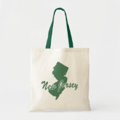 Forest Green State of New Jersey Shape Canvas tas (Voorkant)
