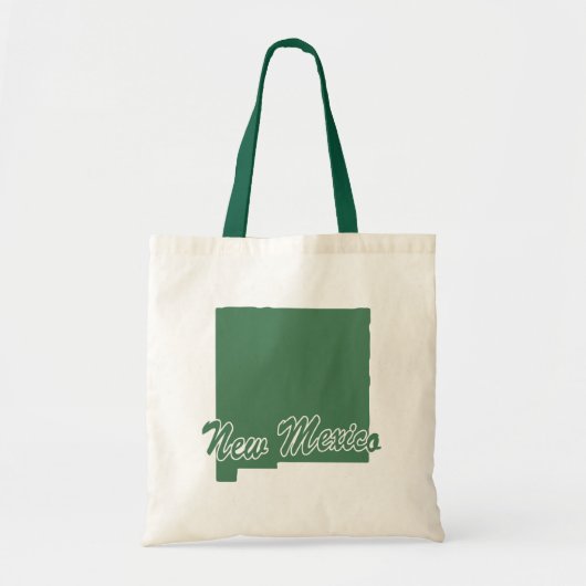 Forest Green State of New Mexico Shape Canvas tas (Voorkant)