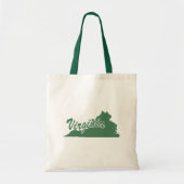 Forest Green State of Virginia Shape Canvas tas (Voorkant)