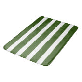 Forest Green Stripes Badmat (Gekanteld)