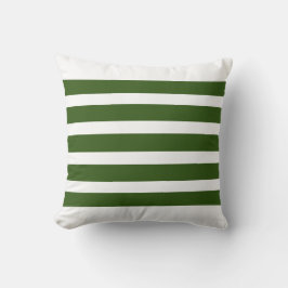 Forest Green Stripes Kussen