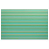 Forest Green, Tan en Dark Turquoise Lines Stof (Yard (91,4 cm))