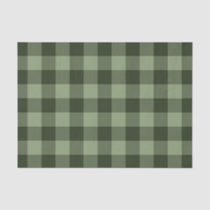 Forest Green Tartan Plaid Pattern Print Tissuepapier