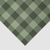 Forest Green Tartan Plaid Pattern Print Tissuepapier (Detail)