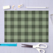 Forest Green Tartan Plaid Pattern Print Tissuepapier (Craft)