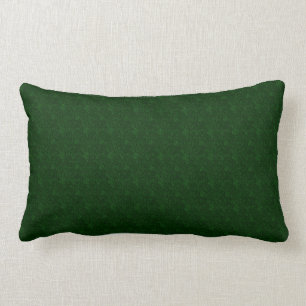 Forest Green Texture Print Lumbar Pillow Kussen