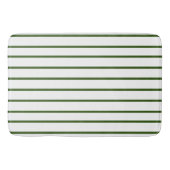 Forest Green thin stripe patroon Badmat (Voorkant)