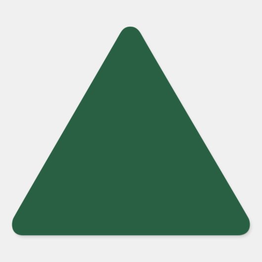 Forest Green Triangle-Sticker Sticker (Voorkant)