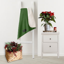 Forest Green van breibuisjes bekijken - Initialen  Sherpa Deken