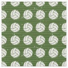 Forest Green Volleyball Wood Floor Pattered