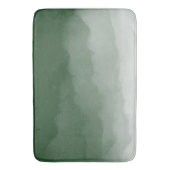 Forest Green Waterverf Ombre (groen/wit) Badmat (Voorkant Verticaal)