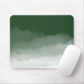 Forest Green Waterverf Ombre (groen/wit) Muismat (Met muis)