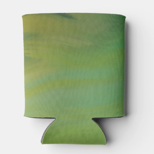 Forest Green Wave Fluid Marmer Blikjeskoeler (Achterkant)