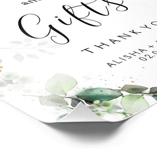 Forest Green Wedding Foto Afdruk (Hoek)