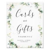 Forest Green Wedding Foto Afdruk (Voorkant)