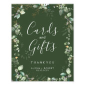 Forest Green Wedding Foto Afdruk (Voorkant)