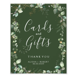 Forest Green Wedding Foto Afdruk