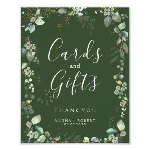 Forest Green Wedding Foto Afdruk