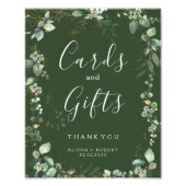 Forest Green Wedding Foto Afdruk (Voorkant)