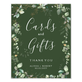 Forest Green Wedding Foto Afdruk