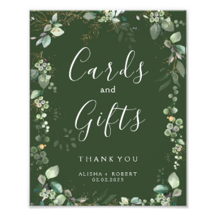 Forest Green Wedding Foto Afdruk