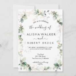 Forest Green Wedding Kaart
