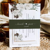 Forest Green Wedding Uitnodigingen Wikkel