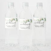 Forest Green Wedding Waterfles Etiket (Flessen)