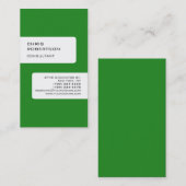 Forest Green White Attractive Charm Visitekaartje (Voorkant / Achterkant)