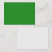Forest Green & White Custom Flat Note Kaart Notitiekaartje (Voorkant / Achterkant)