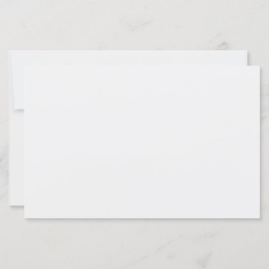 Forest Green & White Custom Paper Sheet (Achterkant)