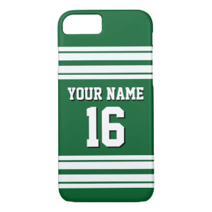 Forest Green White Team Jersey Case-Mate iPhone Case