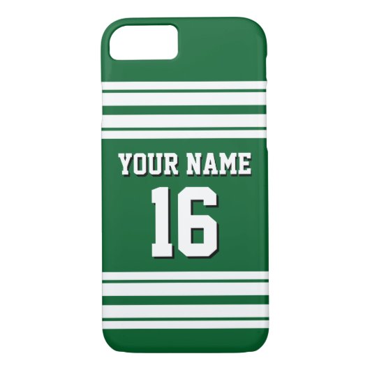 Forest Green White Team Jersey Case-Mate iPhone Case (Achterkant)