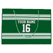 Forest Green White Team Jersey Large Cadeautasje (Achterkant)