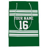 Forest Green White Team Jersey Medium Cadeauzakje (Voorkant)