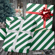 Forest Green Wide Stripe Holiday
