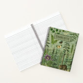 Forest Green Woodland Animal Personalized Notitieb Notitieboek (Binnen)