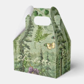 Forest Green Woodland Personalized Favor Box Bedankdoosjes (Voorkant Zijde)