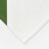 Forest Green Yellow Diagonal White Racing Stripes Fleece Deken (Hoek)