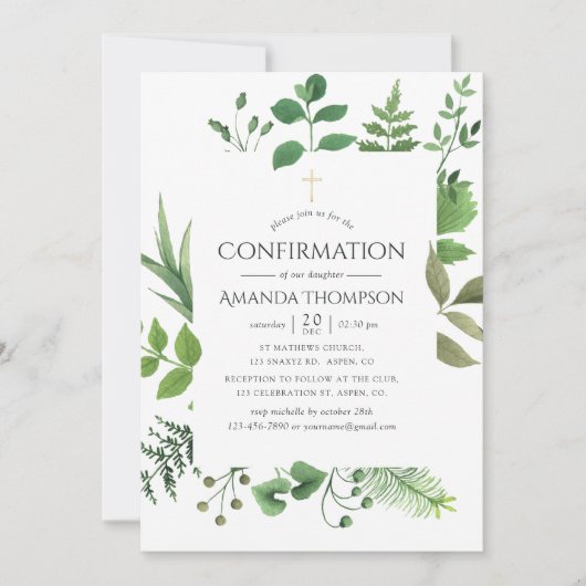 Forest Greenery-bevestiging Kaart (Voorkant)