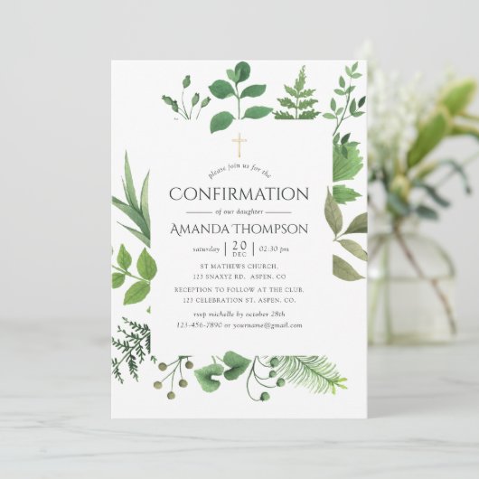 Forest Greenery-bevestiging Kaart (Staand voorkant)