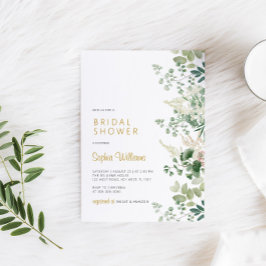 Forest Greenery Bridal Shower-uitnodiging Kaart