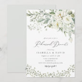 Forest Greenery Foliage Rustic Rehearsal Dinner Kaart (Voorkant / Achterkant)