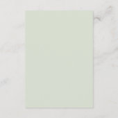 Forest Greenery op Slate Grey Reception Informatiekaartje (Achterkant)
