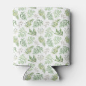 Forest Greenery Pattern Blikjeskoeler (Achterkant)